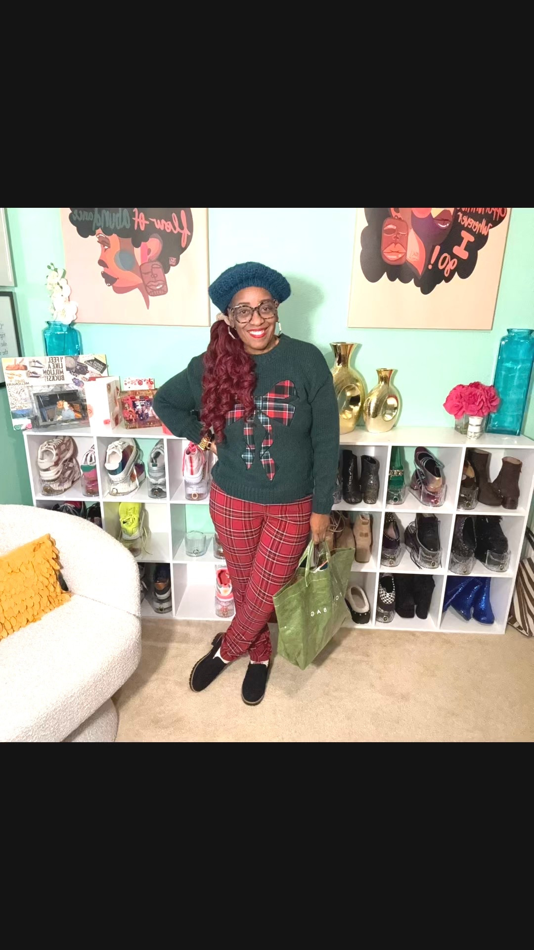 ✨ Holiday OOTD Alert! ✨
Today’s look is serving festive vibes on a silver platter. Plaid pants? Perfect. Christmas bow sweater? Adorable. New black loafers? Baby, they tie it all together.

If you’re trying to be cute, comfy, and a little bit “Mrs. Claus but make it fashion,” this is your sign. 🎄💁🏾‍♀️ (I’ve linked the items that are still in stock, the pants are from Marshalls, but Amazon have them for a better price and they’re in stock) 

Add to cart, add to mood board, add to your holiday glow-up.

#LTKgrwm #LTKootd #LTKHoliday