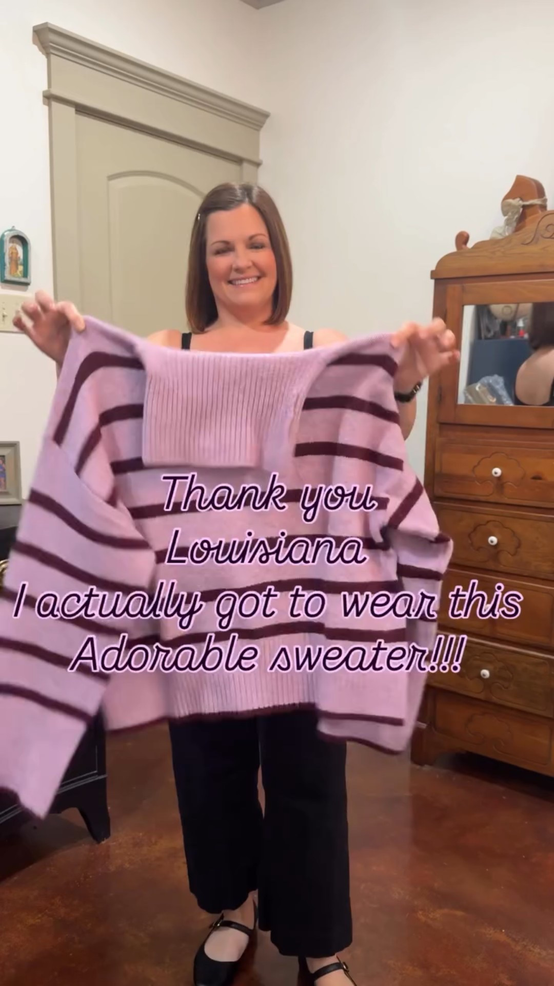 Drop a 💜 for the link to this amazingly cozy sweater from @walmartstyle. 

Thank you Louisiana for getting the memo to let us wear sweaters!! 
Wearing a size large and it's on sale for $20!!! 

#midsizefashion #affordablefashion #walmartfashion #walmart #walmartfinds #midsizestyle #shopmyltk #ltkfashion #sweaterweather #louisianawinter #fallfashion

#LTKootd #LTKWorkwear #LTKMidsize