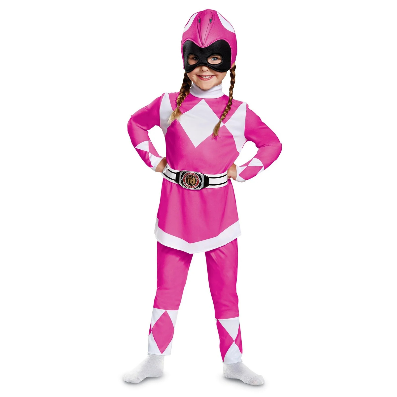 Girl's Pink Power Ranger Classic Toddler Halloween Costume - Walmart.com | Walmart (US)