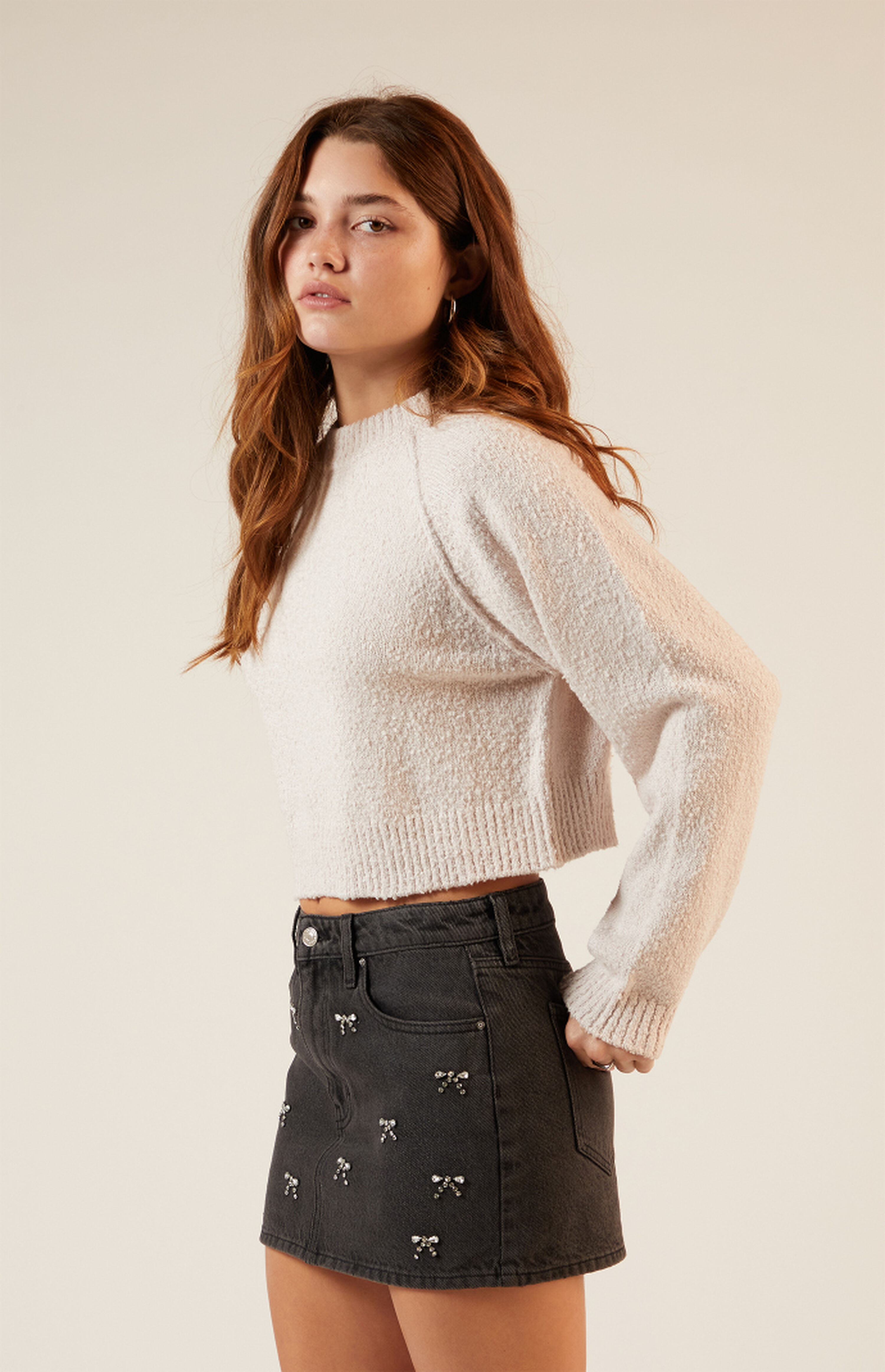 LA Hearts Fluffy Snug Raglan Sweater | PacSun