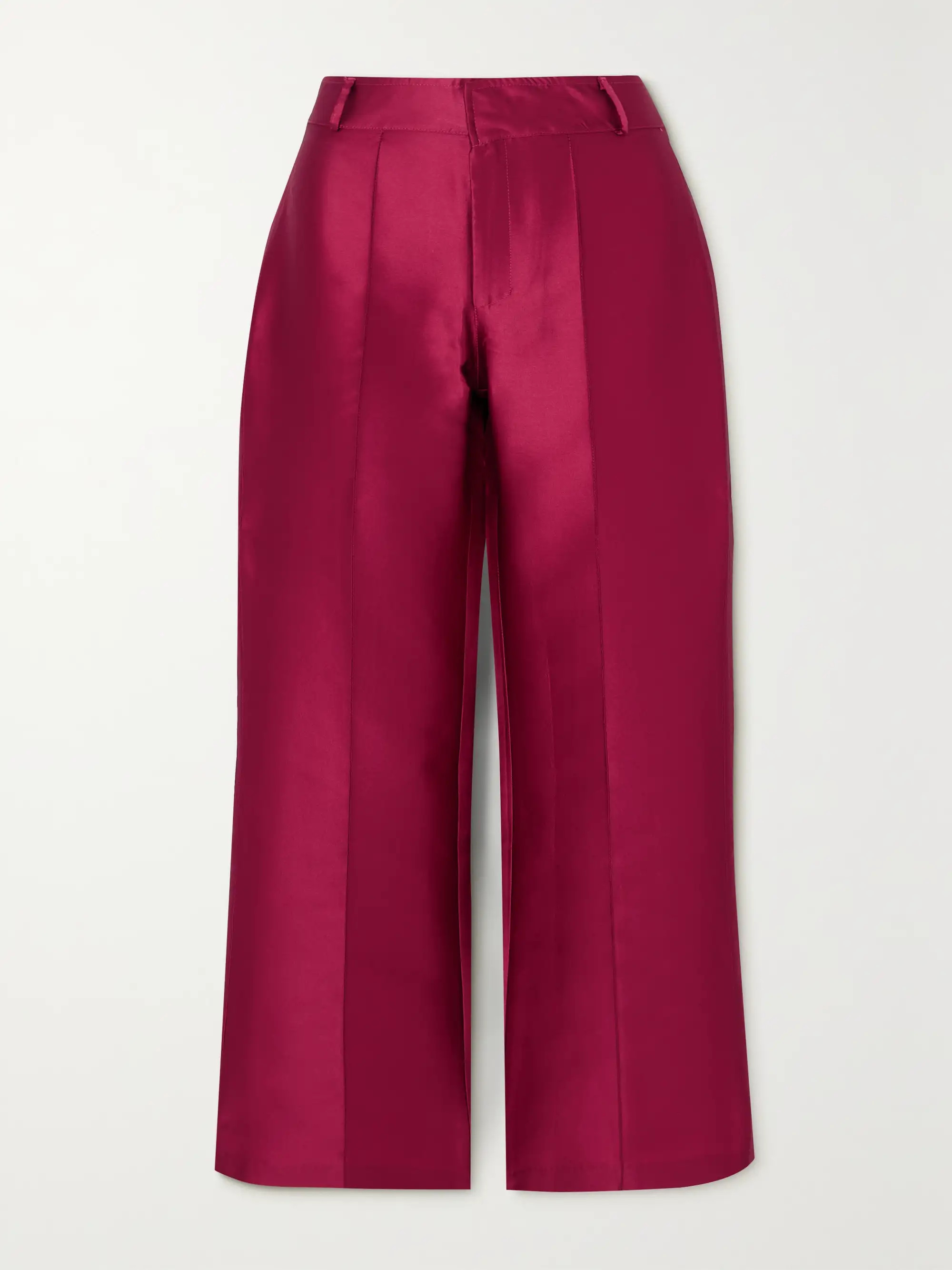 Yoshi cropped taffeta wide-leg pants | NET-A-PORTER (US)