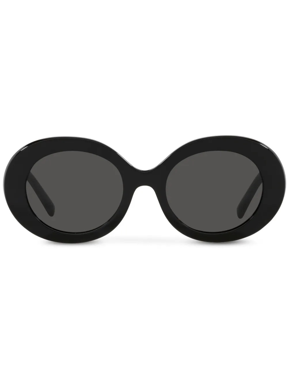Dolce & Gabbana Eyewear logo-embossed round-frame Sunglasses | Black | FARFETCH BH | Farfetch Global
