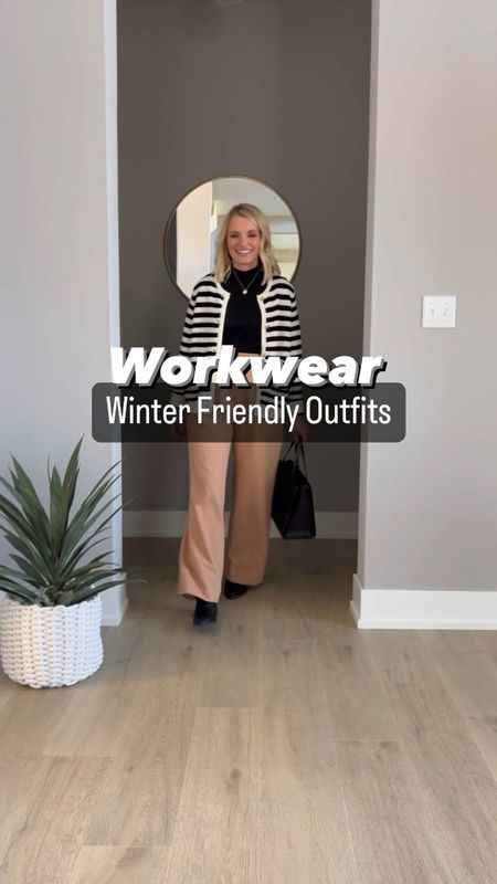 Winter workwear outfits! 
Outfit 1: Cardigan- small || top- small || pants- 26/short || shoes- old, linked similar 
Outfits 2: jeans- 2/regular || blazer- xs || booties- 7.5
Outfits 3: sweater- small || booties- 7.5 || tights- linked similar 

#LTKworkwear #LTKstyletip #LTKfindsunder100