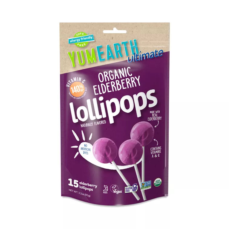 Organic Lollipops, Elderberry | Thrive Market