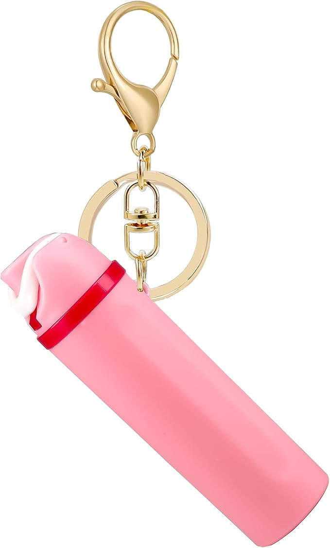 Mini Trendy Bottle Keychain Accessories Compatible with Owala Water Cute Tumbler Cup Chapstick Li... | Amazon (US)