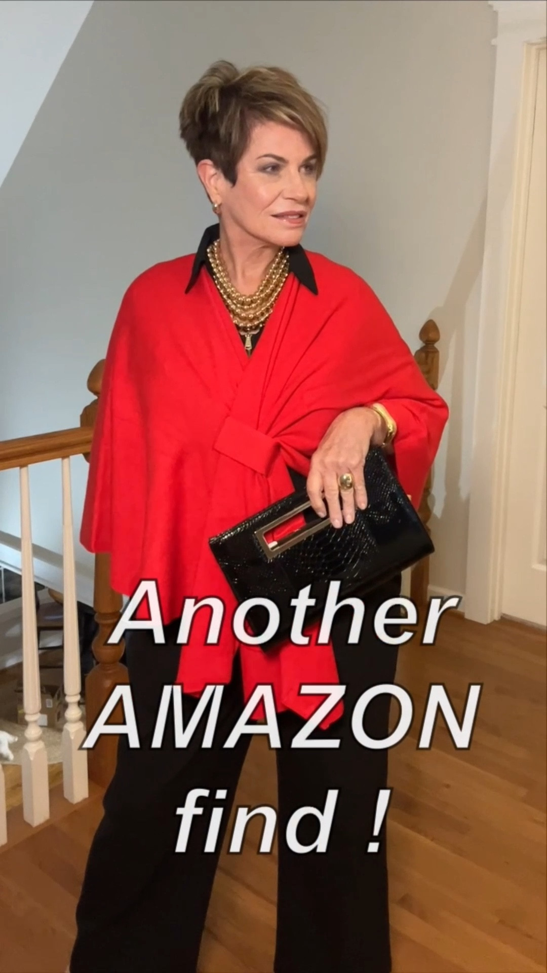 The viral holiday shawl I didn’t know I needed… but I’m so glad I grabbed it 💃✨
It instantly takes a simple outfit and makes it elegant, cozy, and chic.

It’s one size fits most and drapes beautifully without being bulky. Perfect for holiday dinners, church, concerts, parties, and family photos 🎄✨

I paired it with this 2-piece black set and it’s a closet staple every woman needs. It’s not stretchy, but it does have an elastic waistband and pockets — making it easy and comfortable to wear.
I’m wearing my true size Medium. For reference, I’m 5’5” and around 154 lbs. Midsize girls approved ✅
#amazonfashion #over50fashion

#LTKMidsize #LTKOver40 #LTKHoliday