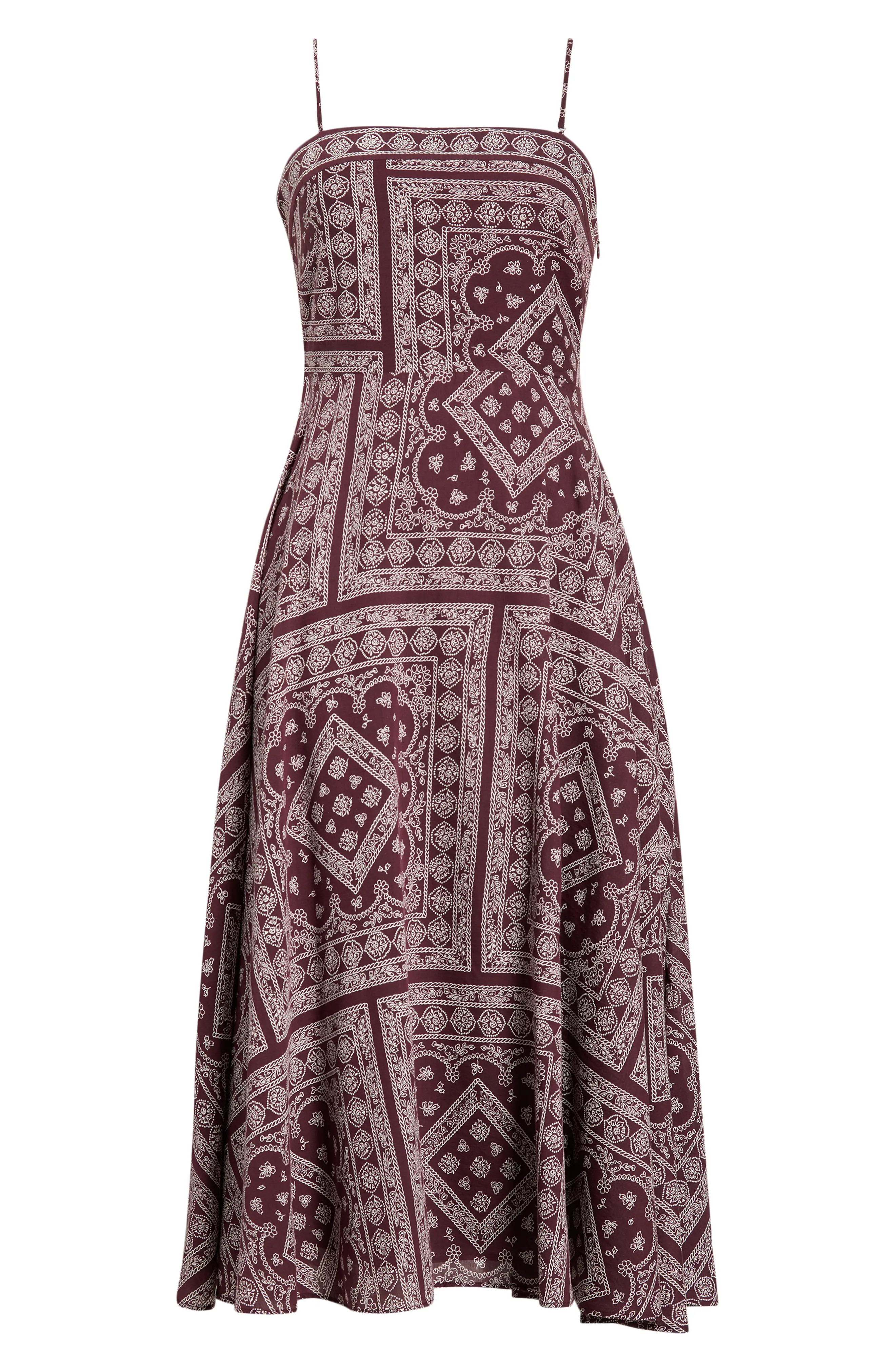 Kitt Bandana Print Cotton Blend Dress (Women) | Nordstrom | Nordstrom