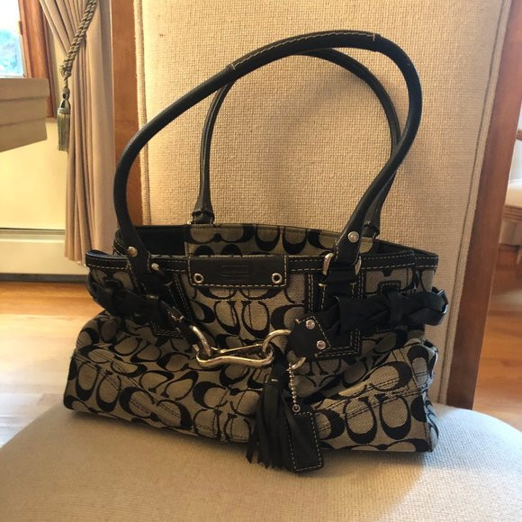Coach signature monogram shoulder bag | Poshmark