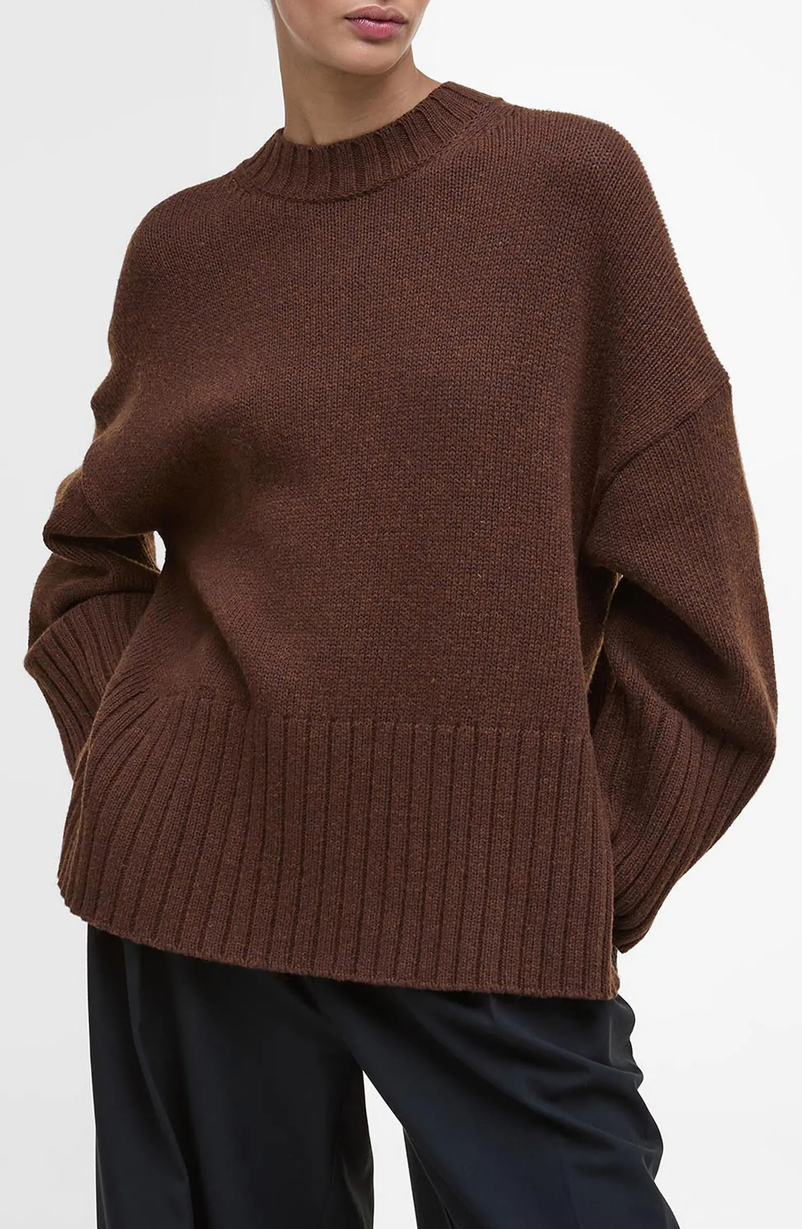 Sophia Cotton & Wool Blend Tunic Sweater | Nordstrom