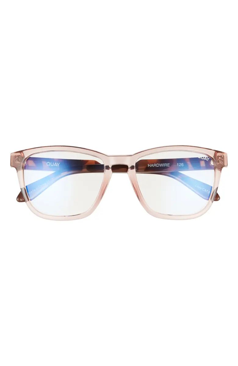 Hardwire 44mm Square Blue Light Blocking Reading Glasses | Nordstrom