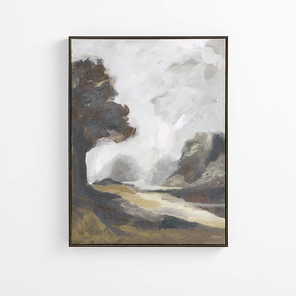 "Meet you There" by Sadie Byron 31" x 41" Framed Wall Art Print | Crate & Barrel | Crate & Barrel