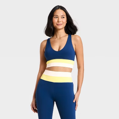 Women's Colorblocked Longline Sports Bra - JoyLab™ | Target