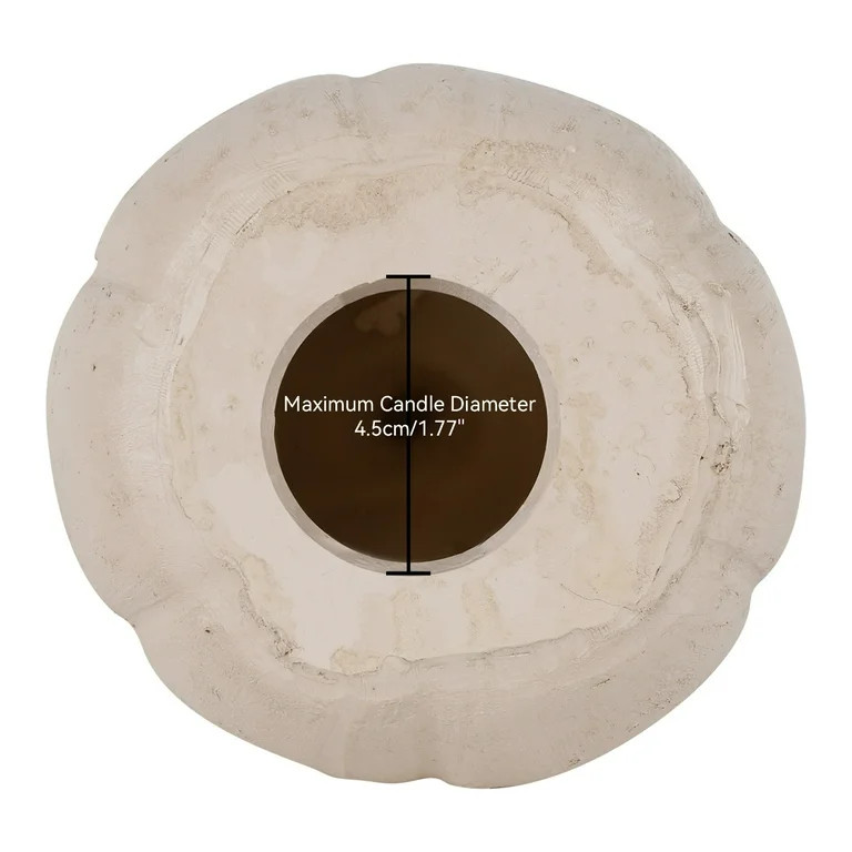 2025 Fall Decor - Halloween Decorations - Handmade Resin Terracotta Pumpkin Jack O' Lantern Outdo... | Walmart (US)