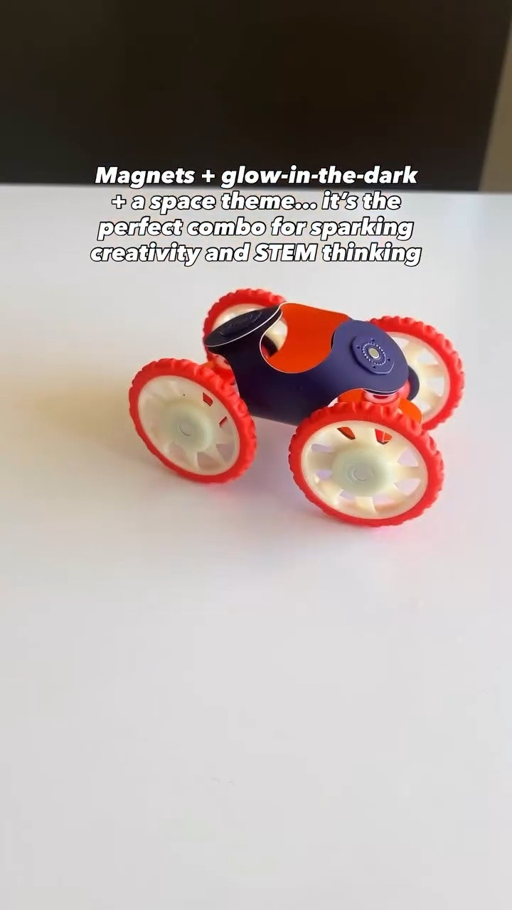 If you have a kid who builds rockets out of anything they can find, this one is such a fun (and unique!) gift idea.

The flexible pieces, the wheels that actually glow, the open-ended building… it all invites so much hands-on exploration.

#LTKKids #LTKGiftGuide