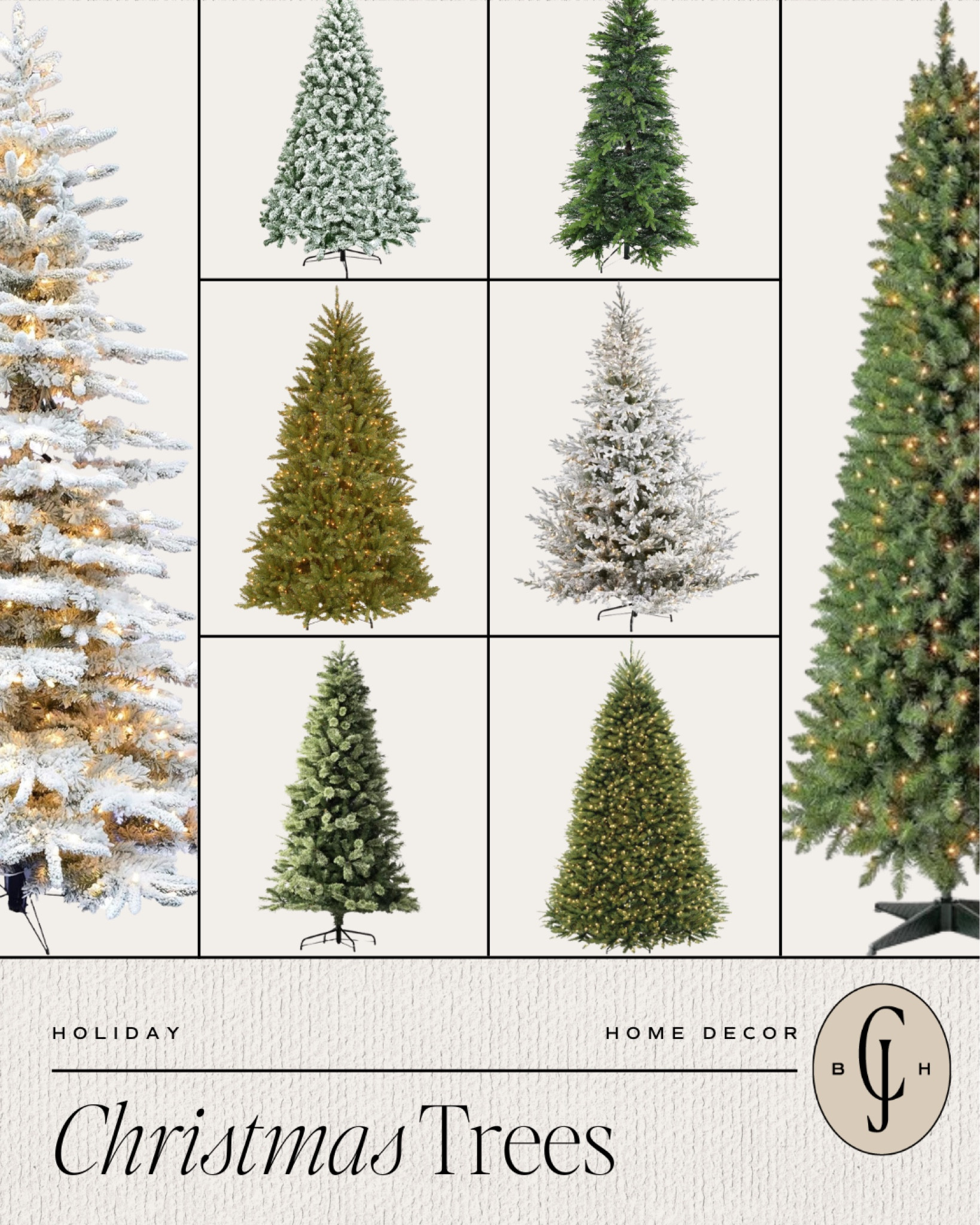 Various types and sizes of Christmas trees, but all perfect to celebrate the holidays! 

#LTKSeasonal #LTKHoliday #LTKHome