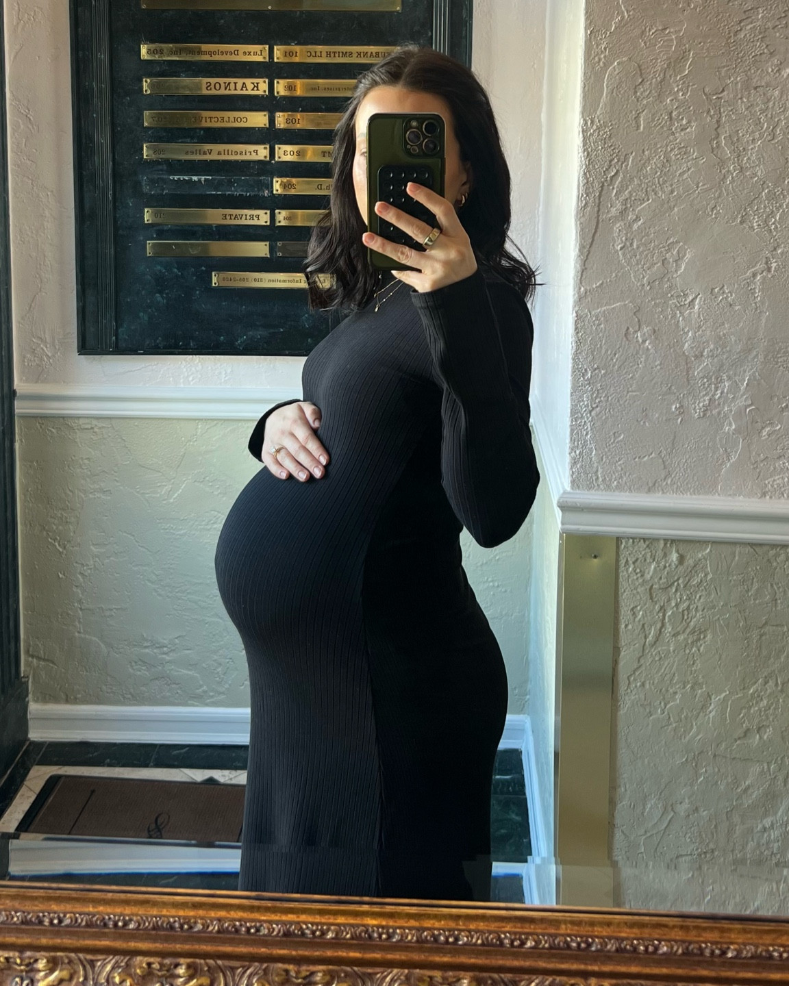 32 week midwife appointment 🖤 

#LTKbump #LTKbaby #LTKfamily