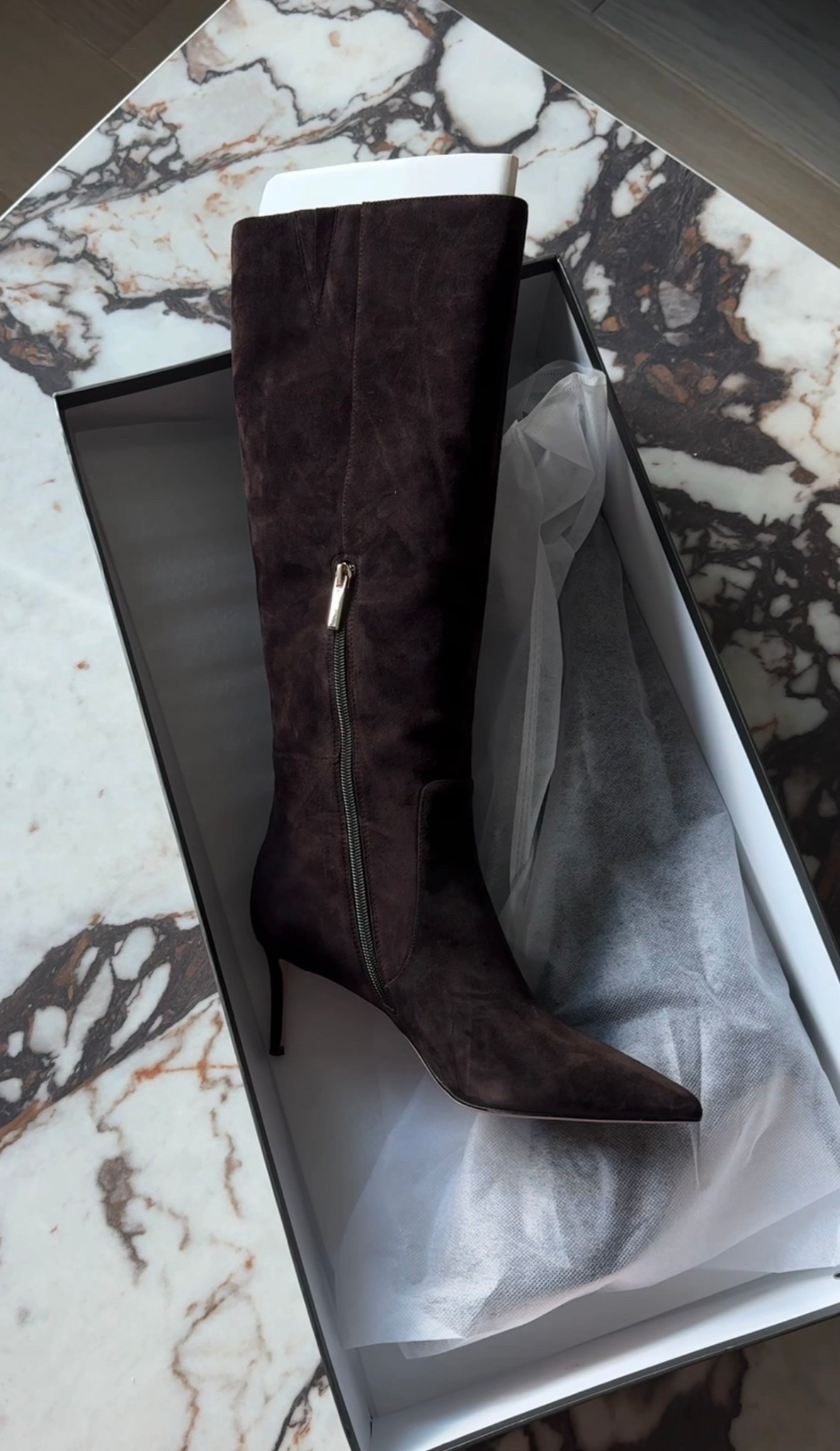 Chocolate suede boots 

#LTKluxury #LTKstyletip #LTKautumn