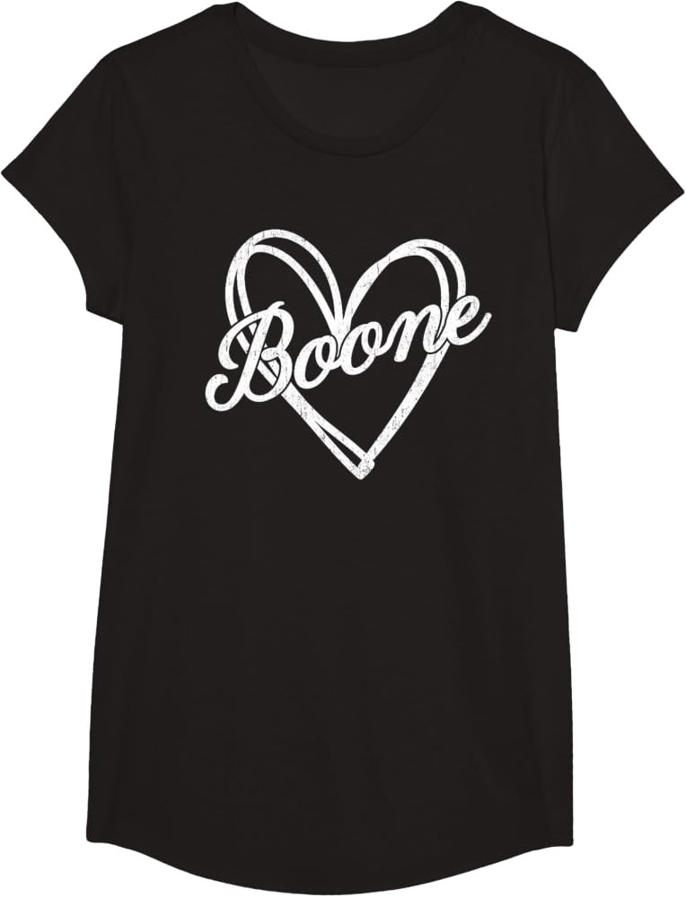 Boone Heart Men Women Kid Vintage T-Shirt | Amazon (US)