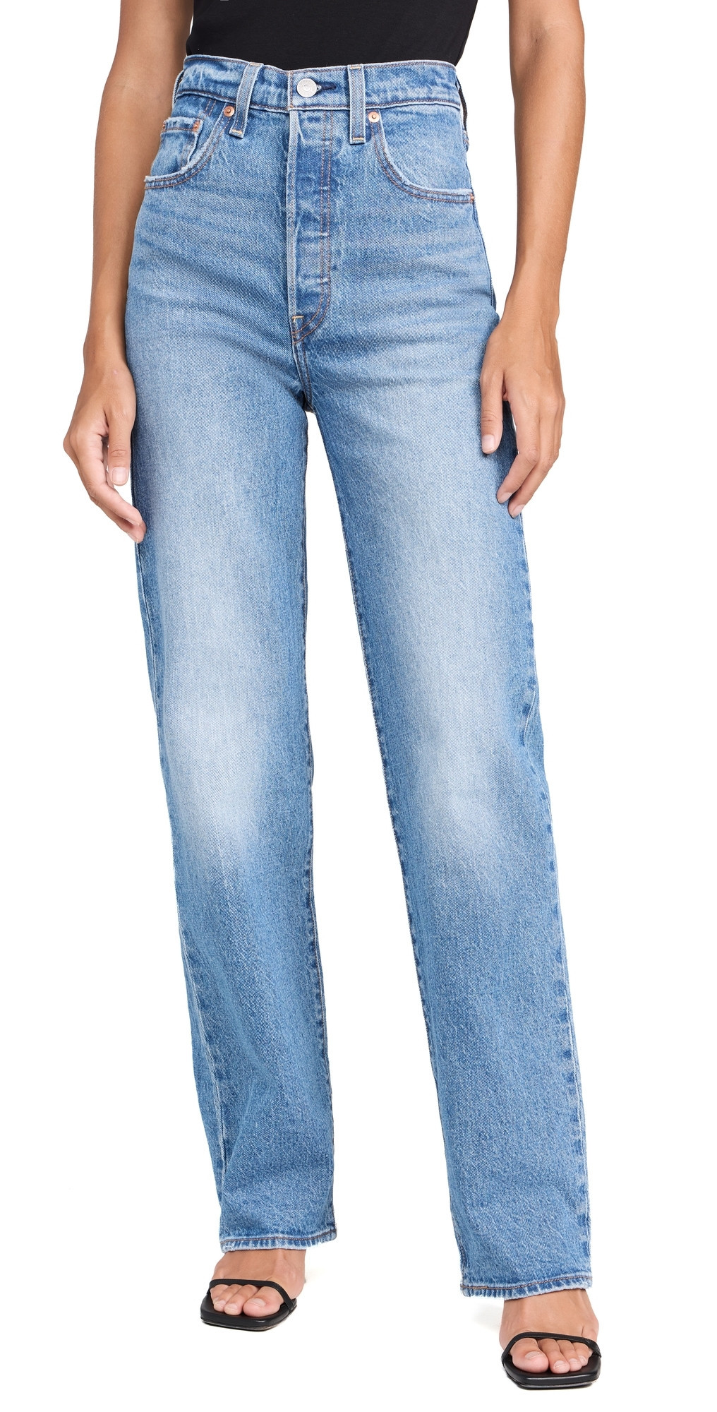 Levi's Ribcage Full Length Jeans Dance Around 24 | Shopbop