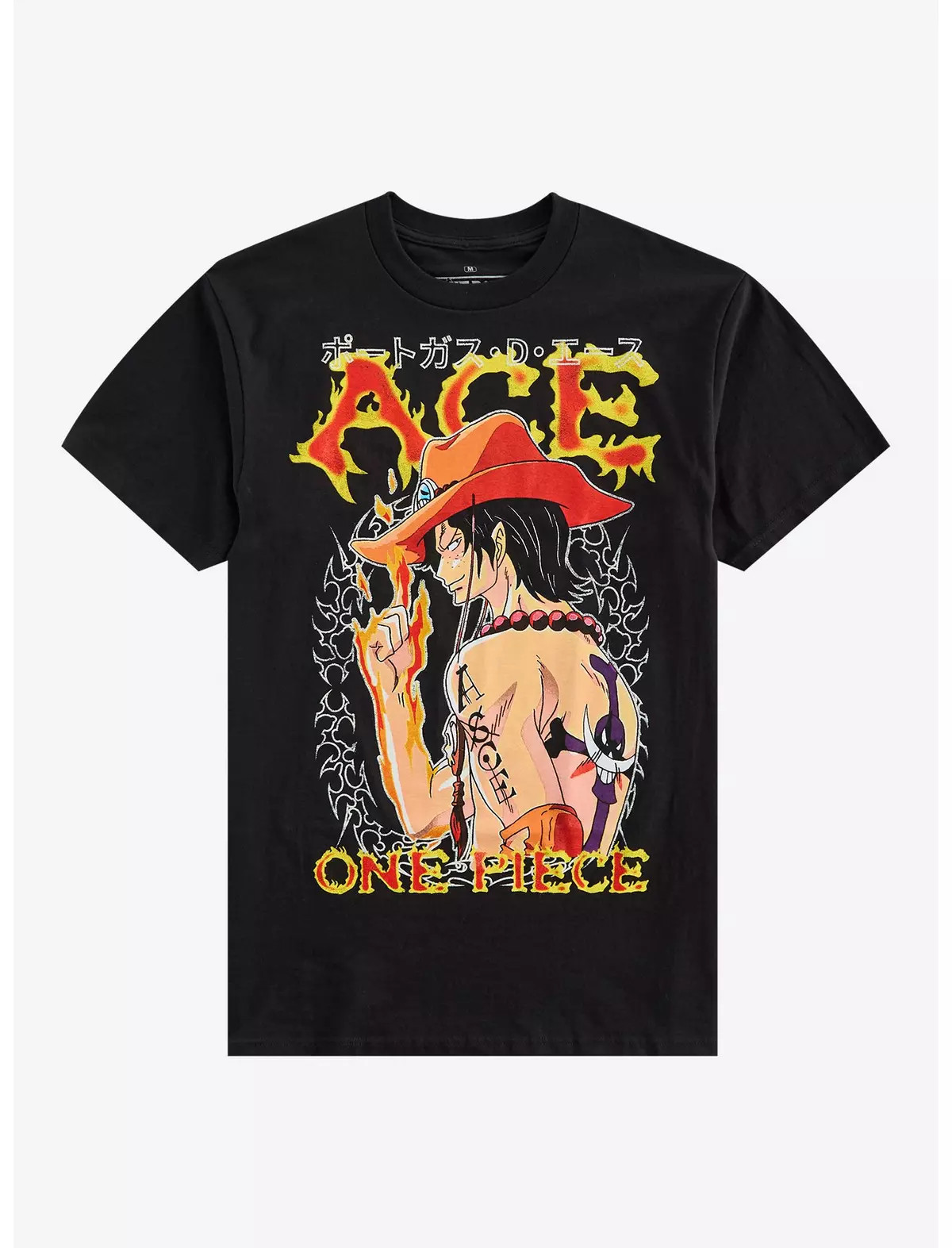 One Piece Ace Cyber Sigil T-Shirt | Hot Topic | Hot Topic