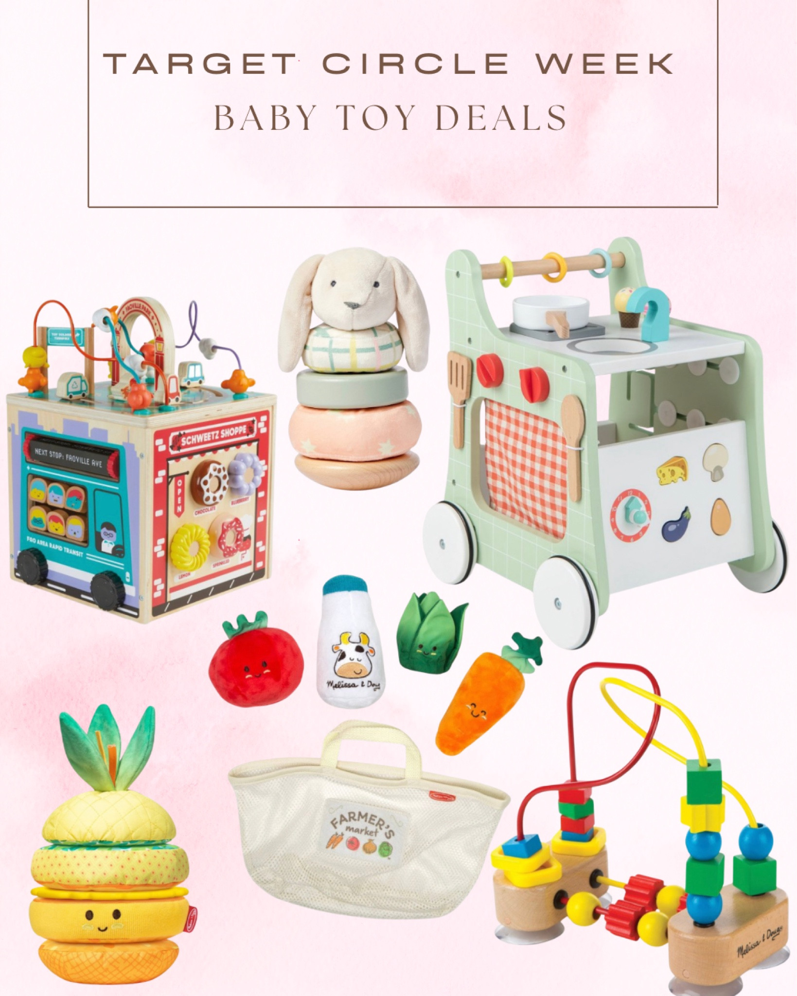 Target circle week baby toy deals! 

8 month old | baby girl | sensory toys | baby toys | affordable baby toys 

#LTKkids #LTKbaby #LTKxTarget