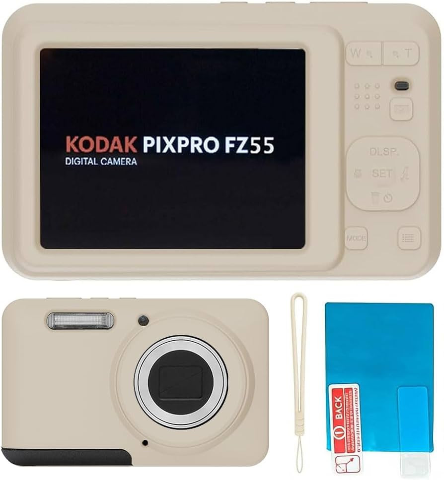 Silicone Case for Kodak PIXPRO FZ55 Digital Camera with Screen Protector and Lanyard for Kodak PI... | Amazon (US)