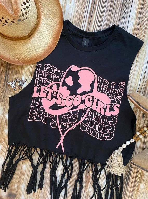 Country Music Fringe Tank Top  Western Tee  Country Concert - Etsy | Etsy (US)