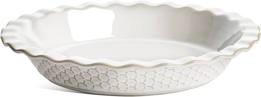 LE TAUCI Ceramic Pie Pans for Baking, 9 Inches Pie Plate for Apple Pie, Round Baking Dish, 36 Oun... | Amazon (US)