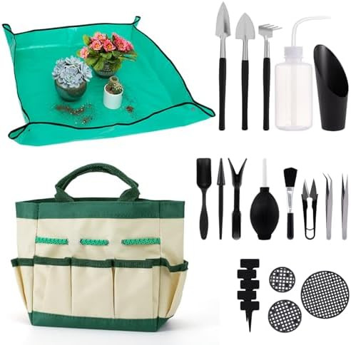 44pcs Small Gardening Tools Gifts for Women Beginners - Garden Hand Tools Set for Indoor Succulen... | Amazon (US)