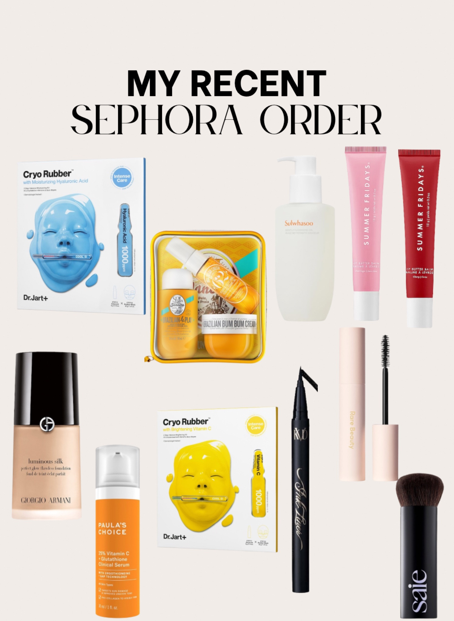 What i got from the sephora during sale!! Sephora sale picks, sephora savings event, sephora makeup faves, sephora top picks, sephora markdowns, beauty sale, summer makeup, makeup staples, summer beauty haul, glowy makeup, lip oil, lipstick, lip gloss, the best lip oil, perfume, good perfume, face mask, hydrating face mask, full coverage foundation, vitamin c, skincare

#LTKbeauty #LTKxSephora #LTKfindsunder100