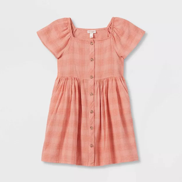 Girls' Short Sleeve Woven Dress - Cat & Jack™ | Target