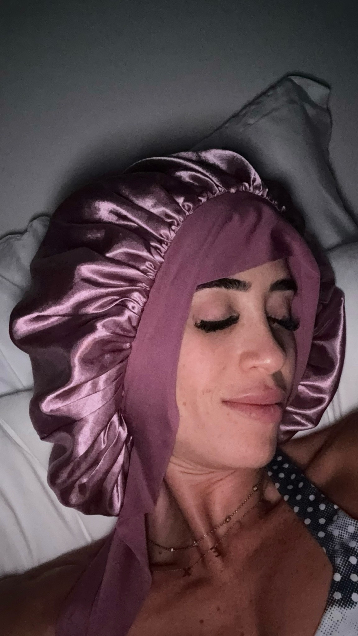Silk bonnet I sleep on every night to help with breakage. I also invested in a more expensive one but this one does the job!

#LTKBeauty
