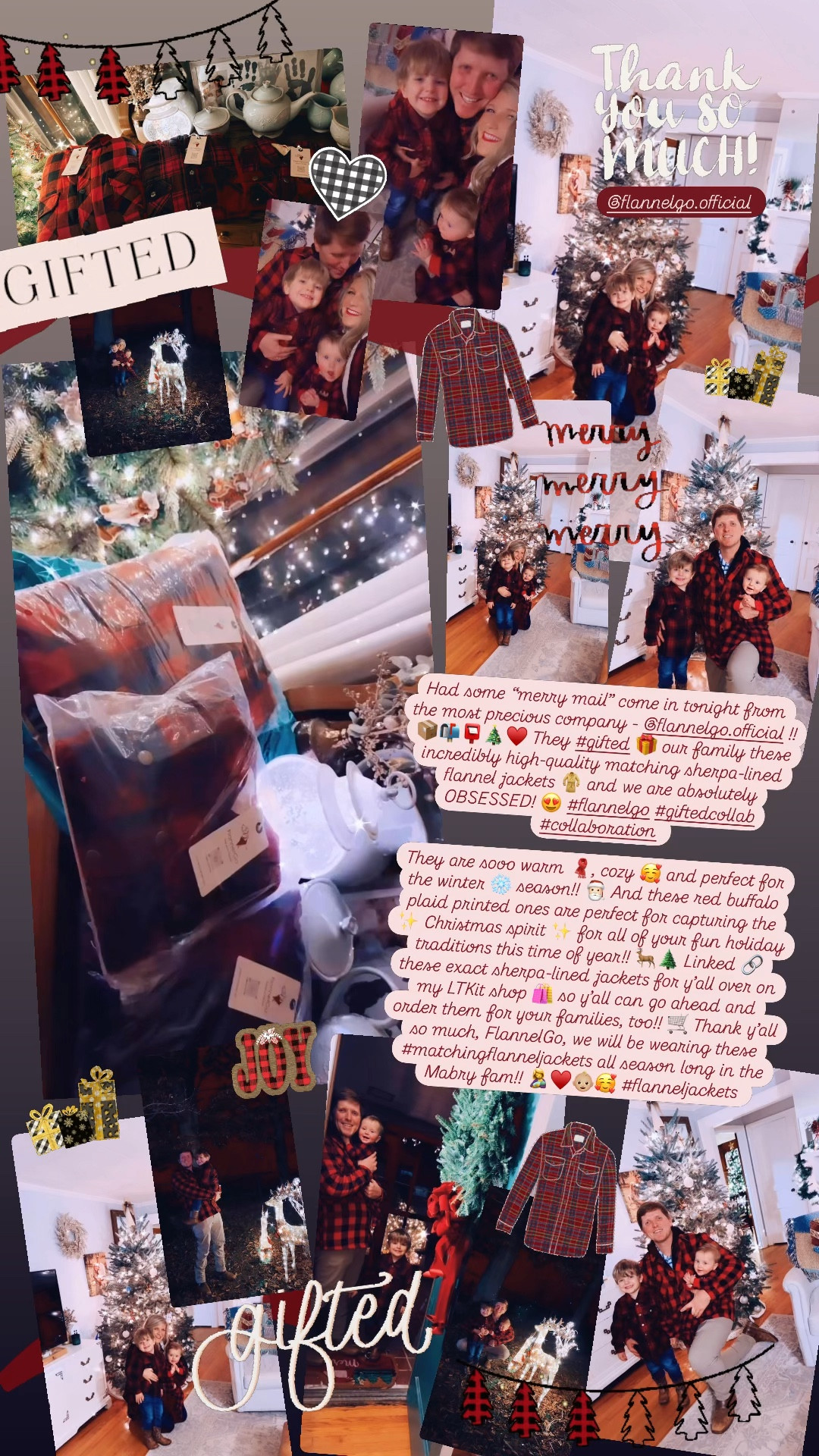 Had some “merry mail” come in tonight from the most precious company - @flannelgo.official !! 📦📬📮🎄♥️ They #gifted 🎁 our family these incredibly high-quality matching sherpa-lined flannel jackets 🧥 and we are absolutely OBSESSED! 😍 #flannelgo #giftedcollab #collaboration 

They are sooo warm 🧣, cozy 🥰 and perfect for the winter ❄️ season!! 🎅🏻 And these red buffalo plaid printed ones are perfect for capturing the ✨ Christmas spirit ✨ for all of your fun holiday traditions this time of year!! 🦌🌲 Linked 🔗 these exact sherpa-lined jackets for y’all over on my LTKit shop 🛍️ so y’all can go ahead and order them for your families, too!! 🛒 Thank y’all so much, FlannelGo, we will be wearing these #matchingflanneljackets all season long in the Mabry fam!! 🤱♥️👶🏼🥰 #flanneljackets

#LTKSeasonal #LTKHoliday #LTKFamily