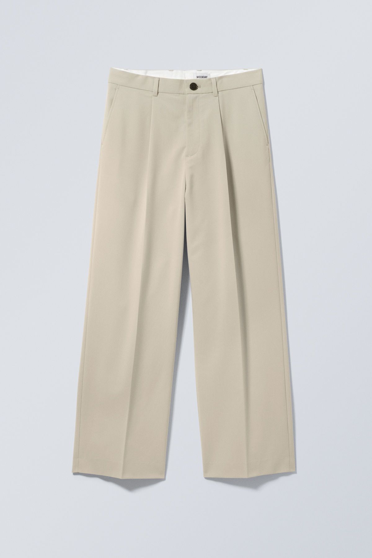 Uno Loose Suit Trousers - Beige | Weekday