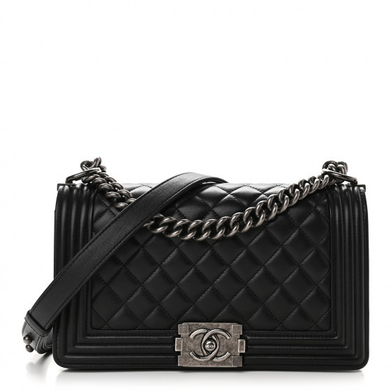 CHANEL

Calfskin Quilted Medium Boy Flap Black | Fashionphile