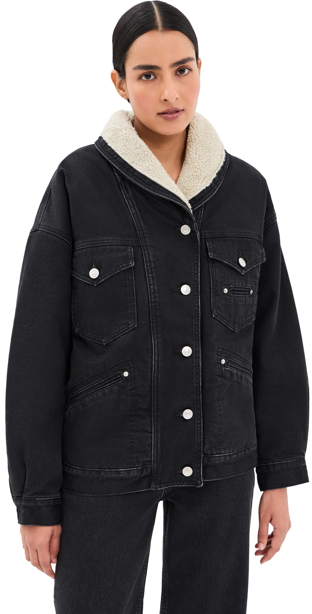 Isabel Marant Pimia Jacket Faded Black 40 | Shopbop