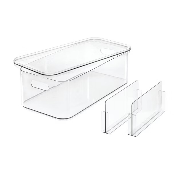 iDESIGN 16"x8"x5" Bin with Lid | Target