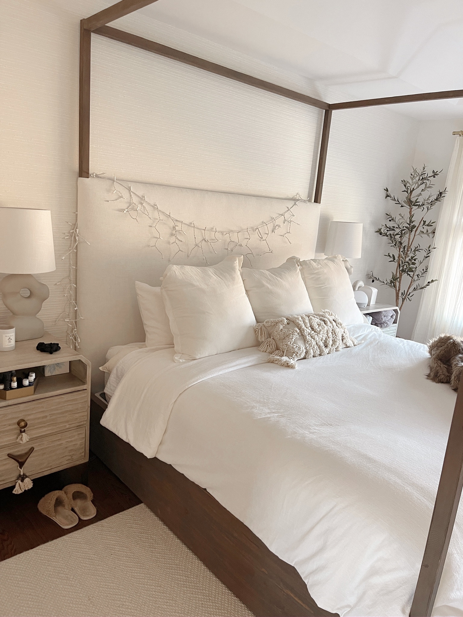 Primary bedroom, home decor, neutral bedroom, neutral home, target bedding, home style, cozy room, cozy home, fall decor #LTKunder100 

#LTKSeasonal #LTKhome