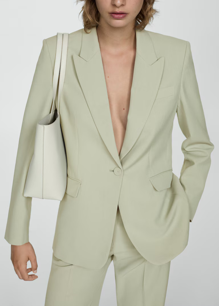 Lyocell suit jacket | MANGO (UK)
