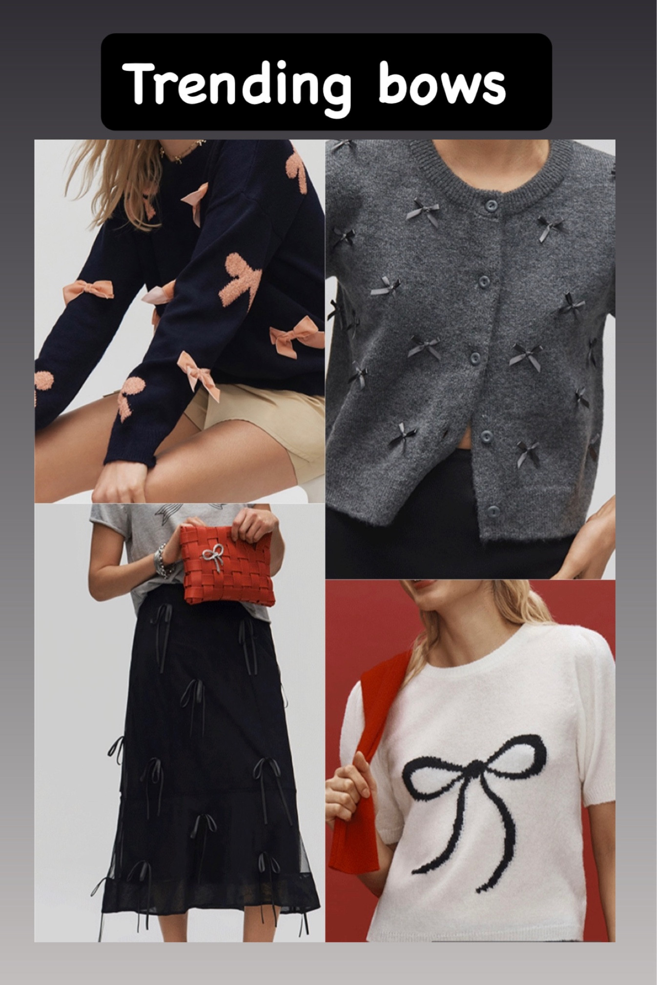 I have linked more options of bow designs in clothing and jewelry in this post

#LTKStyleTip #LTKSeasonal #LTKParties