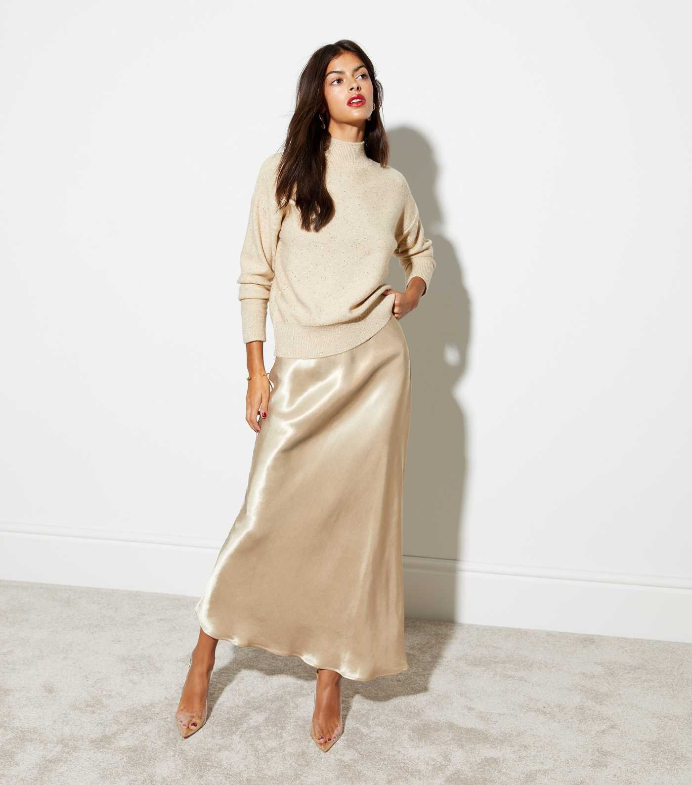 Gold Satin Midaxi Skirt
						
						Add to Saved Items
						Remove from Saved Items | New Look (UK)