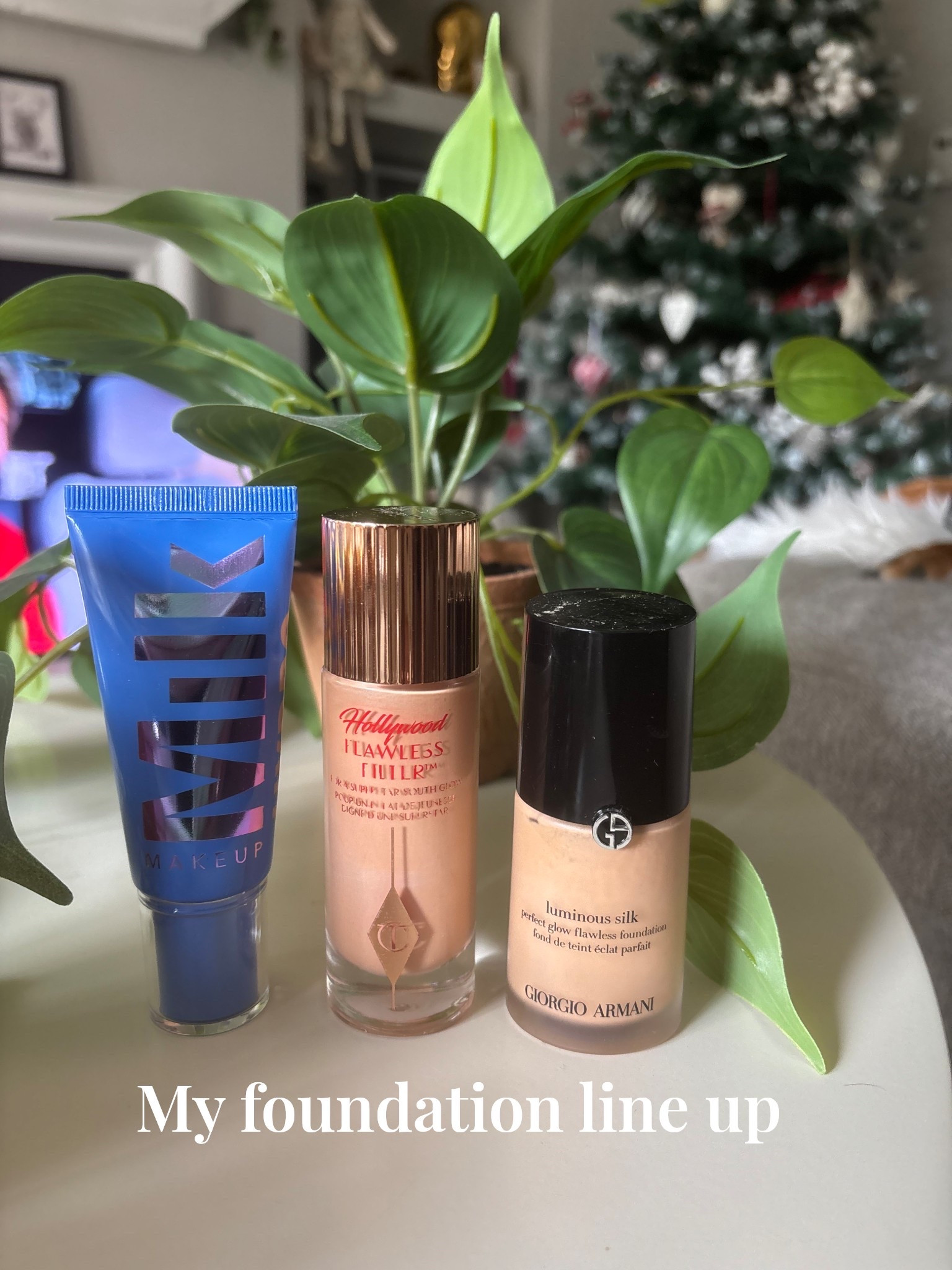 My current foundation line up

Hydro grip skin tint - shade 6 @milkmakeup
Hollywood flawless filter - shade 3 @charlottetilbury
Luminous silk foundation - shade 4.5 @giorgioarmani

#foundation #makeup #skintint 

#LTKCyberWeek #LTKBeauty #LTKselfcare