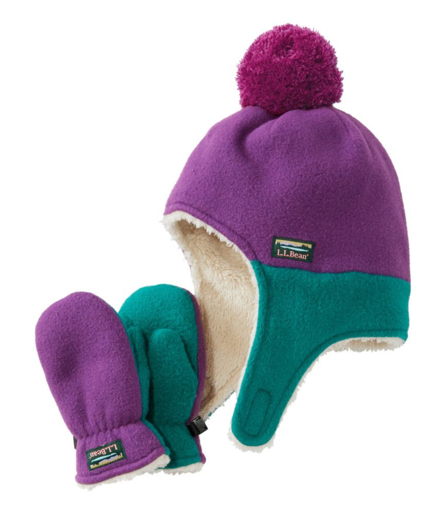 Infants' and Toddlers' Mountain Classic Fleece Hat and Mitten Set | L.L. Bean