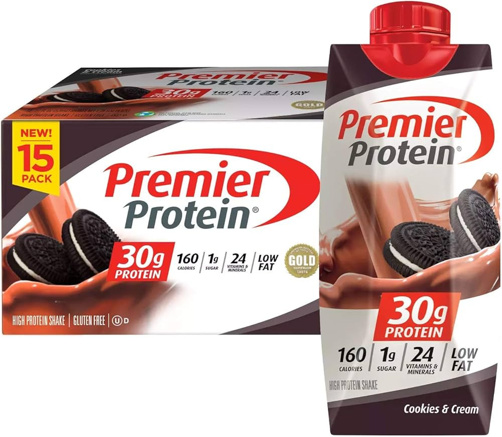 Premier Protein 30g High Protein Shake, Cookies and Cream, 11 fl. oz., 15 pk. | Amazon (CA)