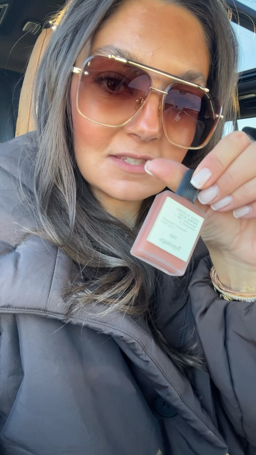 Typology Lip Oil in Glazed Chestnut. Limited Edition 