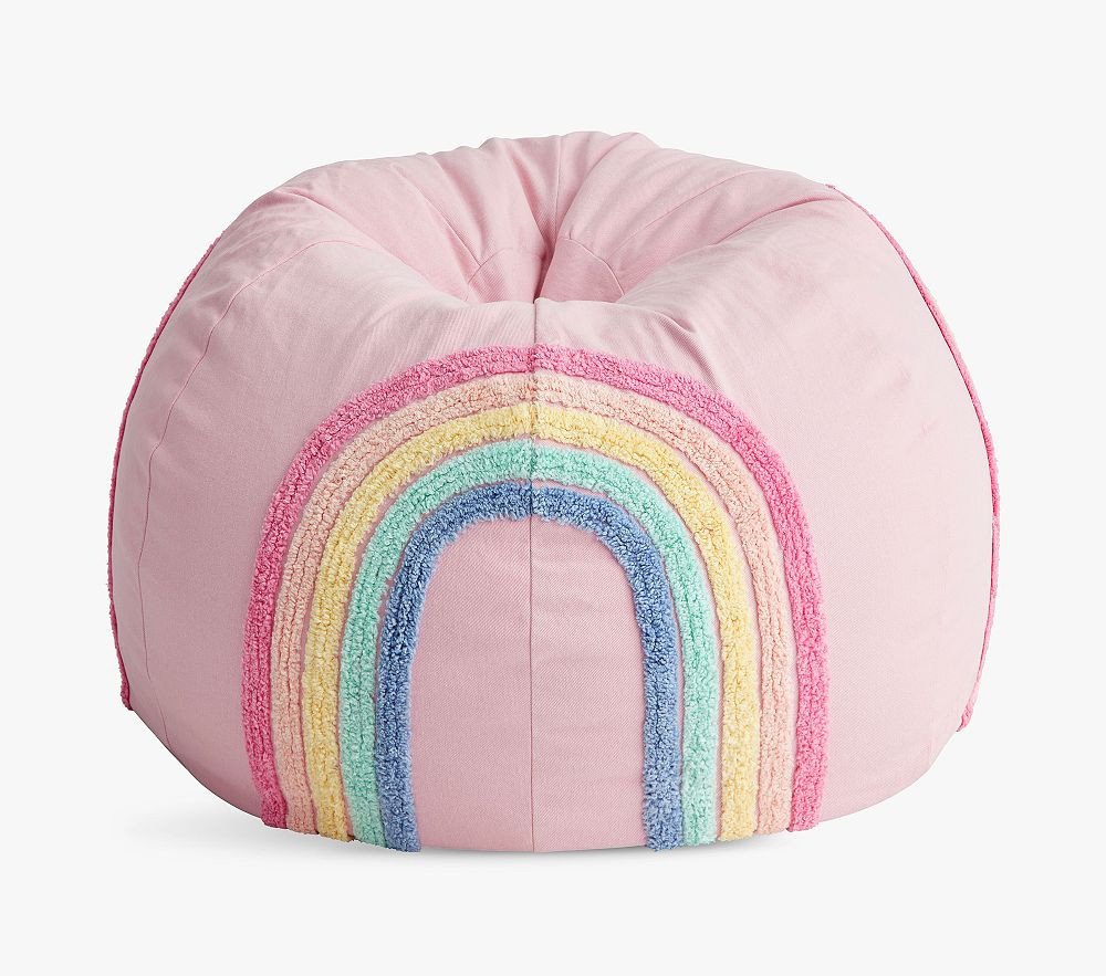 Anywhere Beanbag(TM), Candlewick Rainbow Blush | Pottery Barn Kids