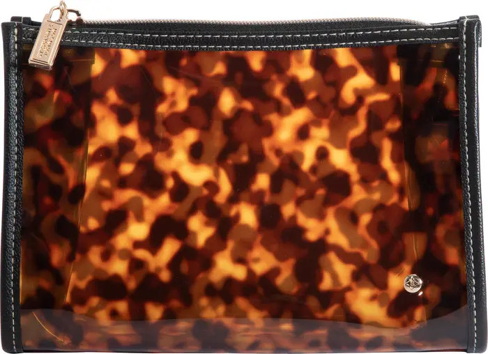 Stephanie Johnson Miami Clearly Tortoise Medium Makeup Bag | Nordstrom | Nordstrom