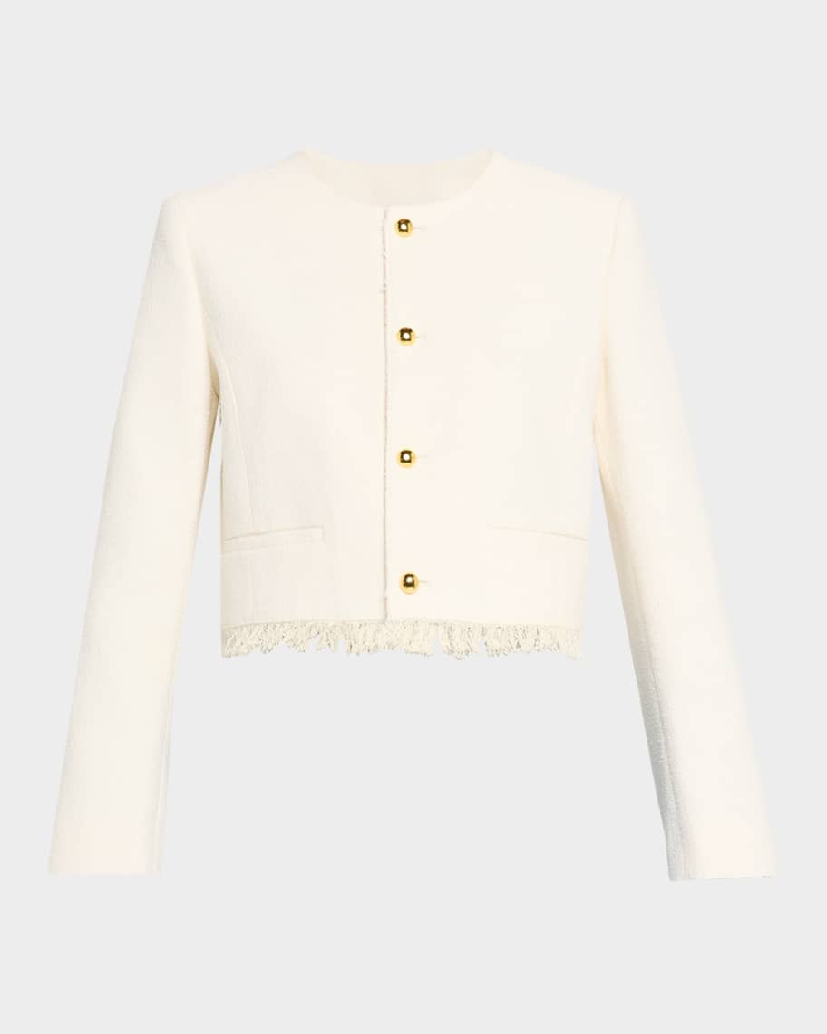 The Tweed Fringe Jacket | Neiman Marcus