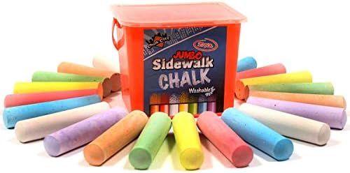 Chalk City Sidewalk Chalk, 20 Count, 7, Jumbo Chalk, Non-Toxic, Washable, Art Set | Amazon (US)