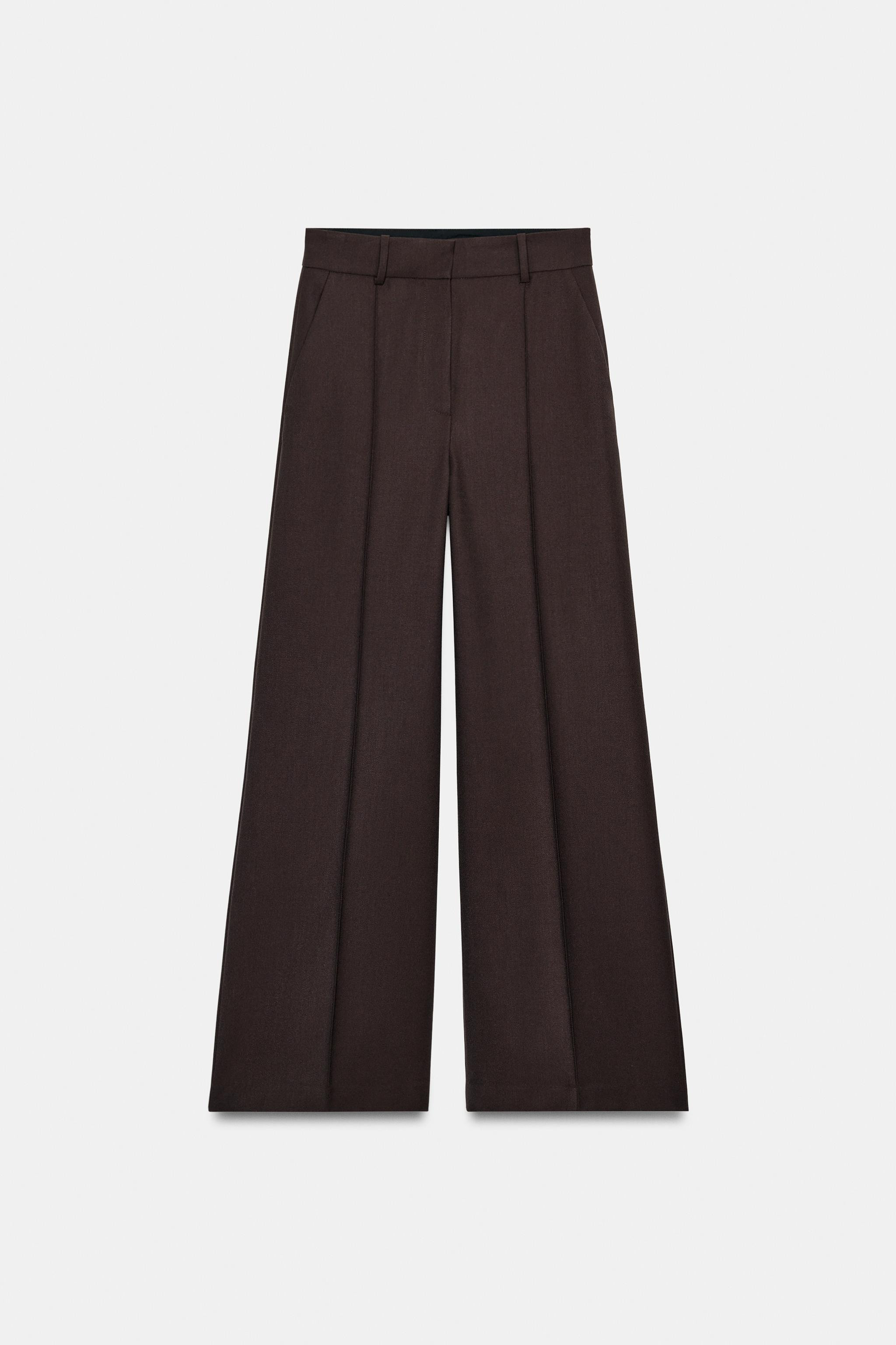 MINIMALIST WIDE-LEG TROUSERS ZW COLLECTION | Zara UK